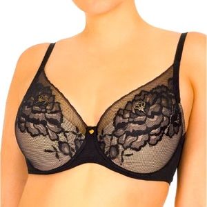 Natori Black Flora Bra 36DD